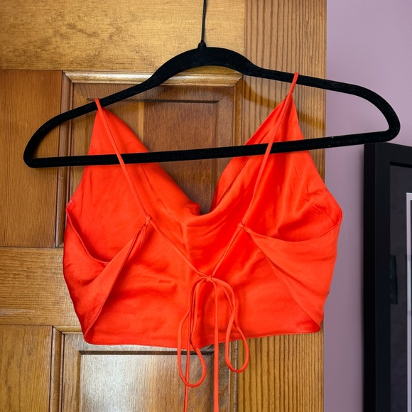 Zara Satin Effect Crop Top - Picture 3 of 6